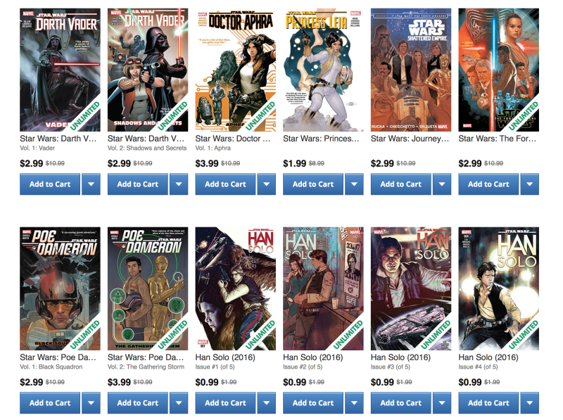 Cómics digitales de Star Wars | ComiXologyImagen: ComiXology